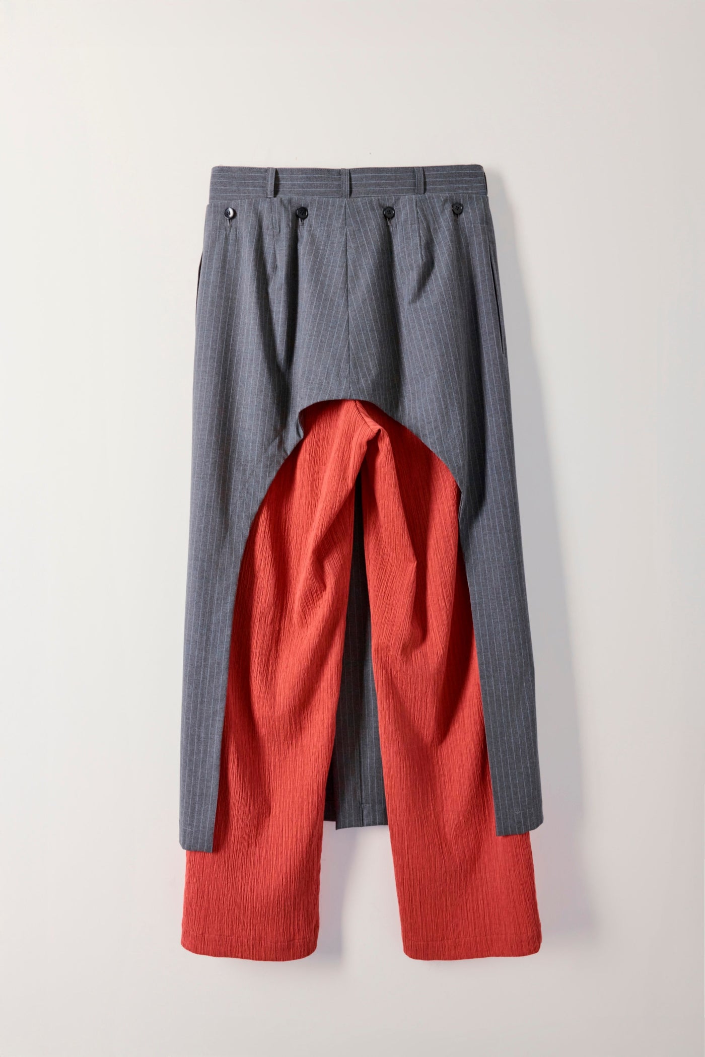 Wrap long pants (striped)