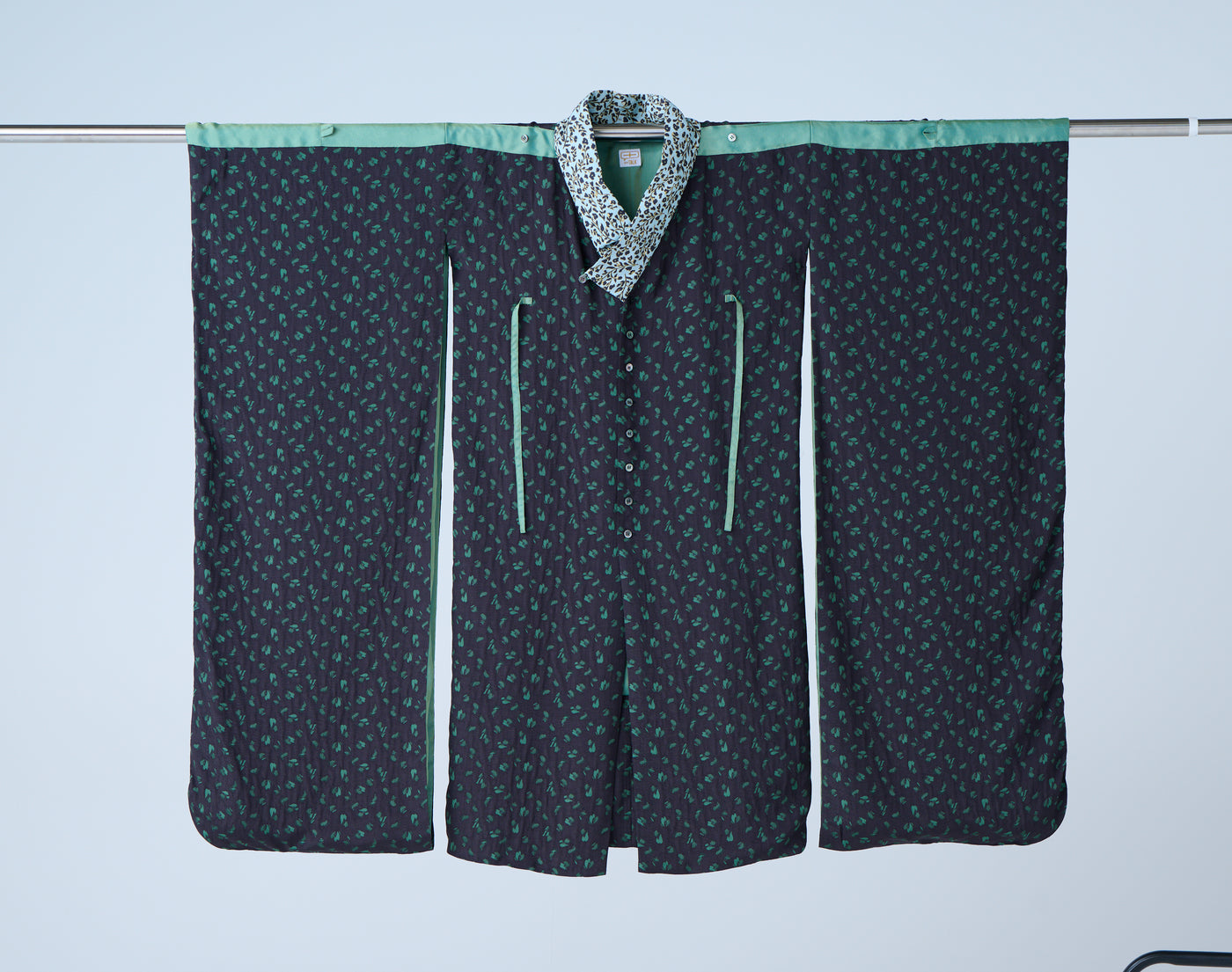 Petal jacquard long jacket